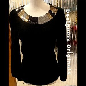 Gleaming Collar Sweater. B5